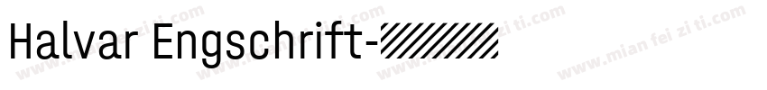 Halvar Engschrift字体转换